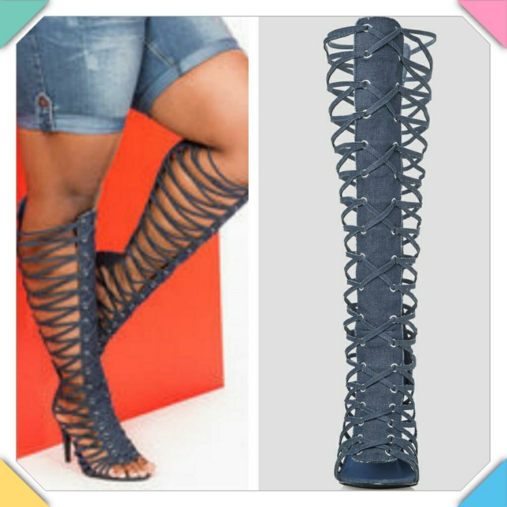 Gladiator Heels, Size 12W  NIB